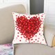 thumbnail image 5 of Fundas de almohada para el día de San Valentín 18 × 18 pulgadas Cojín de boda de aniversario de vacaciones Funda de almohada XBTCLXEBCO Funda de almohada temática del Día de San Valentín, estampado de patrón de amor, 5 of 5
