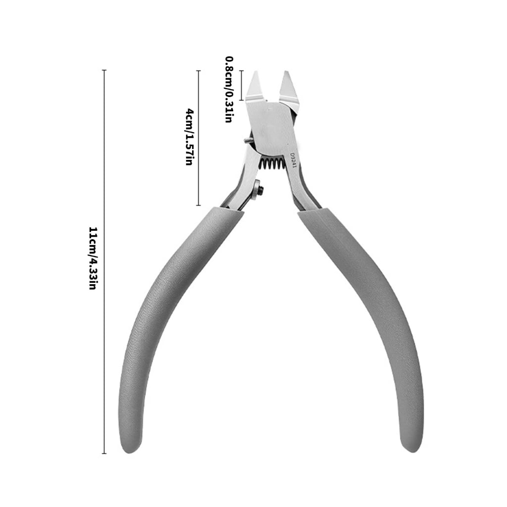 Zeiwohndc Spring Loaded Flush Cutters Adjustable Stopper For Crafts Jewelry Wire Cutting