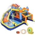 thumbnail image 1 of Qaba Inflatable Bounce House with Slide, Pool/Ball Pit for Indoor Outdoor, 1 of 9