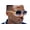 Clear Black, variant on Sunglasses Men Square Aviator Style Gold Frame Shades Hip Hop Shades Black Lens