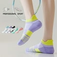 thumbnail image 5 of 3 Pairs Cushioned Sport Ankle Socks with Arch Support Breathable Stretch Mesh Knit Athletic Low-Cut Design - 3 pcs-4, 5 of 6
