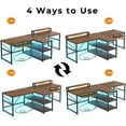 Walmart 2 Person 94 5 Rustic Brown Gaming Desk LED Lights walmart-2-person-94-5-rustic-brown-gaming-desk-led-lights