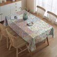 thumbnail image 2 of Pioneer Flower Rectangle Tablecloth 60"x84",Waterproof Polyester Rectangle Table Cloth, Wipeable Spillproof Polyester Tablecloth for Dining, Camping, Indoor and Outdoor, 2 of 5