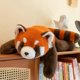 thumbnail image 3 of Peluche PASHMAIRE con forma de panda rojo pesado de 45 cm, 3 of 7