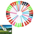 thumbnail image 2 of EIGTHTAIL 50 Pcs/Set Tee Pegs Golf Holder Course Accessories Golfing Tees Unbreakable Ball Stud Double Layer, 2 of 4