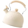 thumbnail image 2 of White Stainless Steel Whistling Kettle for Home Use with Comfortable Handle and Craftsmanship, 2 of 4