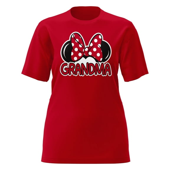 Disney Minnie Mouse Grandma Adult Tee Shirt, XS-2XL (Women's)