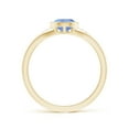 thumbnail image 2 of ANGARA Natural Bezel-Set Pear-Shaped 1.1 ct Tanzanite Ring with Diamonds in 14K Yellow Gold for Women (Size-8x6mm) | December Birthstone, Anniversary, Jewelry Gift for Women | Natural Tanzanite Ring, 2 of 9