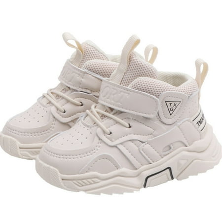

Toyella Boys Soft Sole Baby Toddler Breathable Shoes White 19