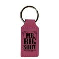 thumbnail image 2 of Keychain - Rectangle - Mr Big Shot - Leather, 2 of 4
