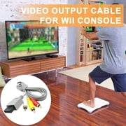 Huanledash AV Cable for Wii/Wii-U Red White Yellow Connectors HD-Compatible Audio Video Cable 6ft