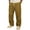 AJ10-Ginger, variant on Pants For Men Relaxed Fit Casual Trendy Elastic Waist Drawstring Trousers With Pockets Straight Leg Slacks Dark Gray L