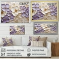 thumbnail image 4 of Designart "Purple-White Violet Simplicity" Violets Canvas Art Print, 4 of 7