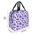 thumbnail image 2 of Pofeuu crystal Skull record lips Print Lunch Bag Lunch Box Large Capacity Insulated Lunch Bag for Adult, Leakproof Reusable Lunch Tote Bags for Work, 2 of 5