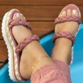 thumbnail image 1 of Sandalias planas y abiertas para mujer, zapatos cómodos, informales, cómodas, para la playa Wmkox8yii ytu894, 1 of 4