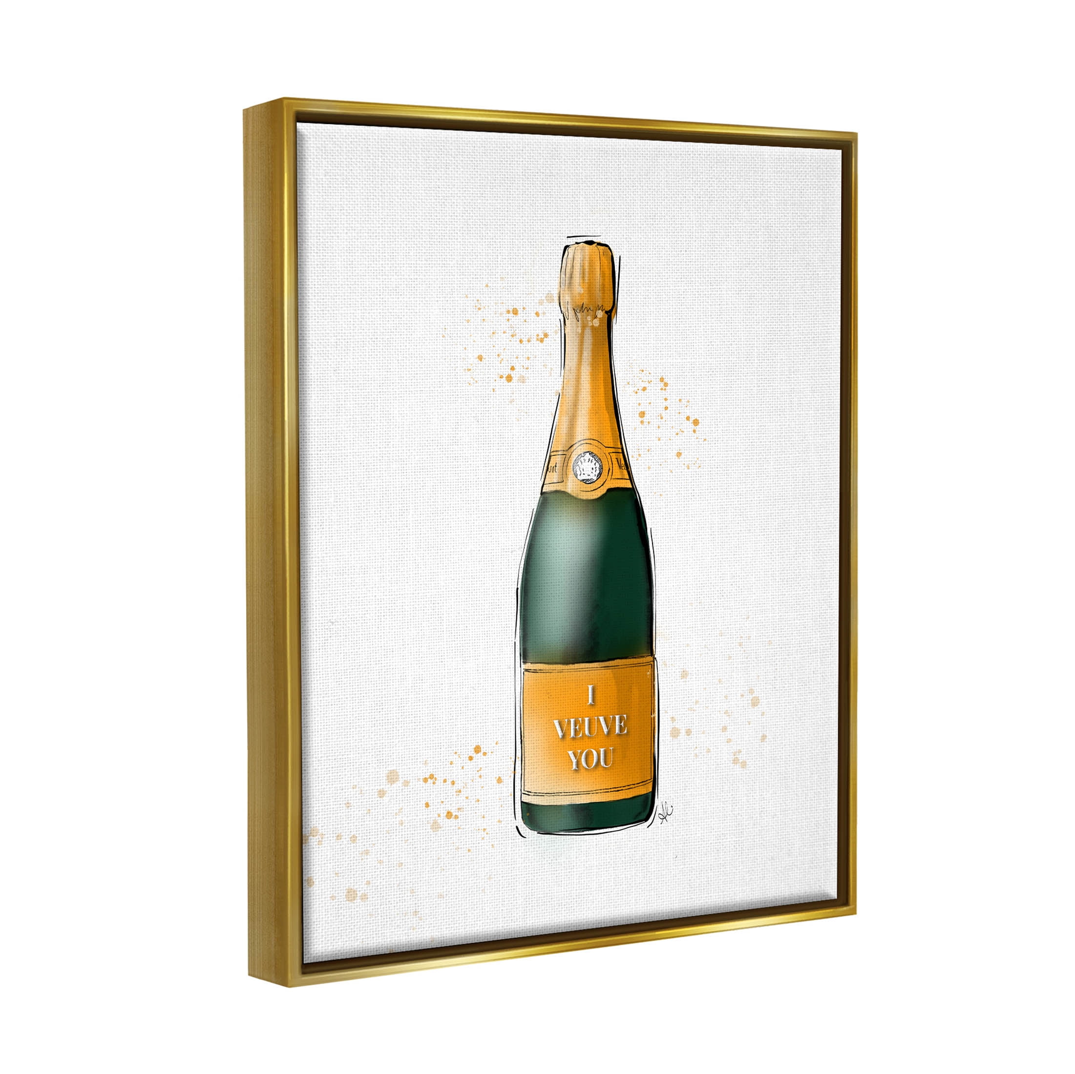 Americanflat - 16x20 Floating Canvas Champagne Gold - Golden Hour I By Pi  Creative Art : Target