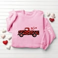 thumbnail image 6 of FAWUUDO Womens Valentines Day Sweatshirt Heart Print Crewneck Long Sleeve Pullover Casual Comfortable Romantic Gift for Her Pink M, 6 of 7
