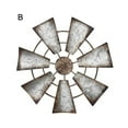 thumbnail image 3 of Washranp Farmhouse Windmill Wall Decor,Rustic Iron Hanging Art Ornament Galvanized Windmill Wall Sculptures, 3 of 4