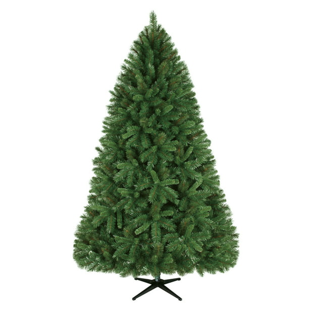 Holiday Time Unlit Fir Christmas Tree 7 5 ft Green Walmart com 