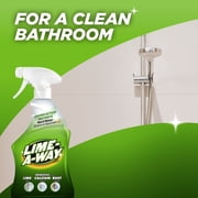 Lime-A-Way Hard Water Stain Remover Spray, Removes Lime, Calcium & Rust in Seconds, Bathroom Cleaner, 22 fl oz