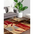 thumbnail image 5 of Unique Loom Barista Collection Modern Circles Rustic Warm Rug_COF010, 2' 2" x 3', Multi/Beige, 5 of 5