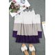 thumbnail image 1 of ABPHQTO Blusa con hombros descubiertos de patchwork de encaje color block para mujer, 1 of 5