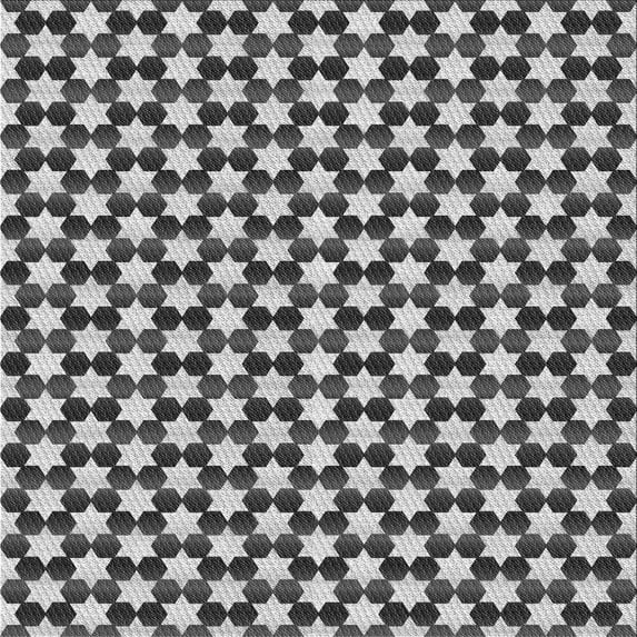 Ahgly Company Indoor Square Patterned Silver Gray Area Rugs, 6' Square