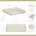 thumbnail image 7 of Veldra Gold Square Fluted Glass Tray, 7 of 7