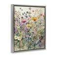 thumbnail image 4 of Stupell Industries Mixed Wild Flowers Plants & Flowers Painting Gray Floater Framed Canvas Art Print Wall Art, 17 x 21, 4 of 10