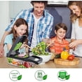 thumbnail image 6 of LINLIN 16 in 1 Vegetable Chopper, Onion Chopper Veg Dicer Slicer Kitchen Mandoline for Onion Carrot Potato Cucumber Tomato, Grey-Green, 6 of 7