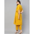 thumbnail image 5 of Idalia Mustard Color Straight Kurta With Pants, 5 of 5
