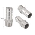 thumbnail image 4 of 8 piezas 3/4 `` NPT rosca de de tubería x junta de conector de púa de 25 mm, acoplador de material acero inoxidable 304 DYNWAVEMX Conector de cola, 4 of 6