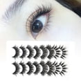 thumbnail image 2 of Farfi 8 pares A(807)/b(m14)/c(c3)/d(dc012) Pestañas postizas Cómodas de usar Extensiones de maquillaje de fibra fáciles de quitar Pestañas para mujer, 2 of 5