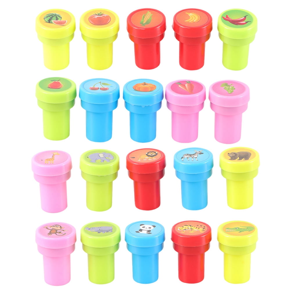 4803 Emoticon Stamps 8 Pieces In Round Shape Stamp For Kids Theme