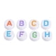 thumbnail image 5 of 500 cuentas de letras acrílicas de 7 colores, cuentas redondas del alfabeto AZ para hacer pulseras y collares, 5 of 15