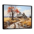 thumbnail image 2 of Designart "Countryside Rustic Barn Collage II" Landscapes Floater Framed Canvas Print, 2 of 7