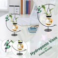 thumbnail image 2 of PENGXIANG Wrought Iron Geometric Hydroponic Glass Semi-circular Arc-vase Decoration, 2 of 6