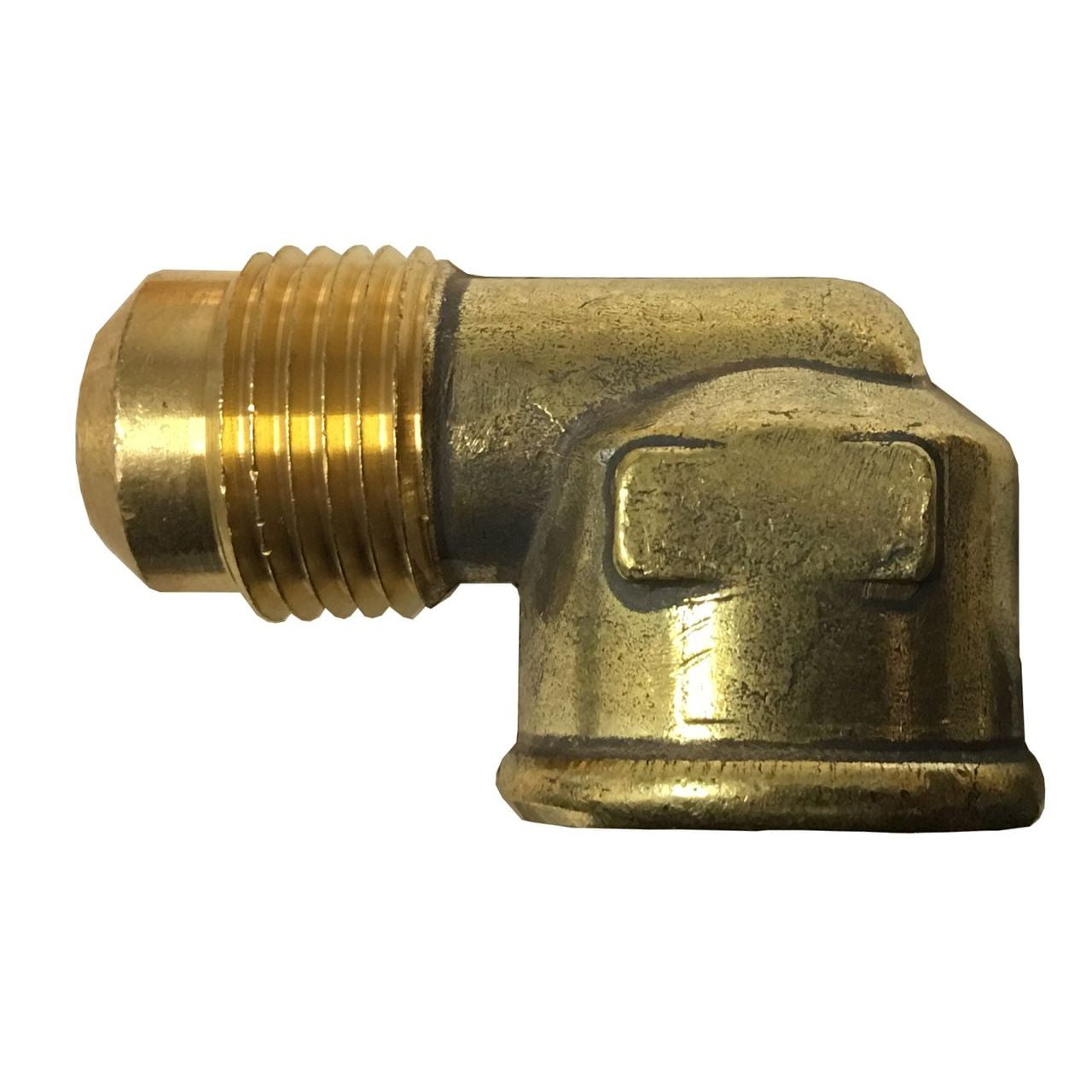 Firegear 50 Steel Gas Flare Fitting 1 2 Od Flare X 1 2 Fip Elbow Walmart Com