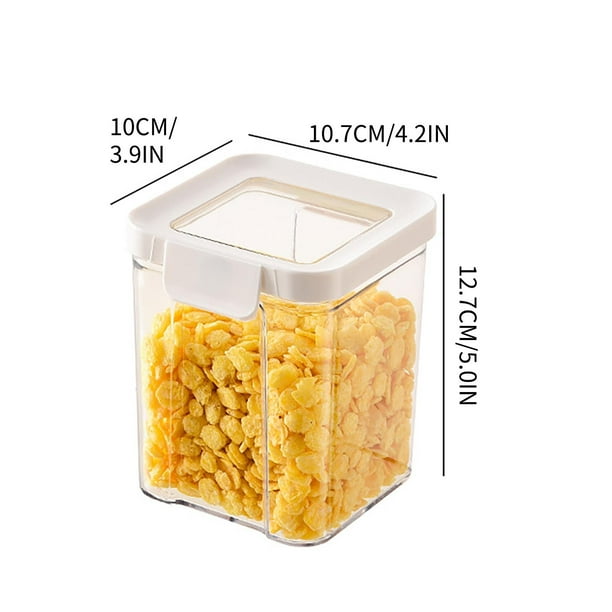 Almacenamiento para Frascos Sellados de Cocina para Granos Y Otros Granos, Frascos de Almacenamiento de Nuez Y Avena de Grado Alimentario de Cocina de Plástico Transparente