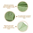 thumbnail image 3 of Burlap Wired Ribbon, 1-1/2 Inch x 10 Yards Pale Green Fabric Ribbon Roll, Wire Edge Ribbon Decor, 3 of 5