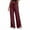 Wine, variant on Hig Waist Sweatpants for Women Split Hem Straight Wide Leg Casual Pants with Pocket Drawstring Fall Lounge Trousers, Wine, M