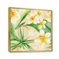 thumbnail image 3 of Designart 'Yellow Flowers and Tropical Foliage XI' Traditional Framed Canvas Wall Art Print, 3 of 5