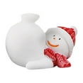 thumbnail image 3 of Floleo Xmas Resin Snowman Mini Snowman Figurines, Christmas Resin Snowman Decoration Miniatures Snowman Figurines Ornaments For DIY Crafts Christmas Micro Landscape Ornament, 3 of 4