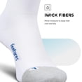 thumbnail image 5 of Feetures Elite Light Cushion Mini Crew Sock - Sport Sock with Targeted Compression - White Track , Large (1 Pair), 5 of 7