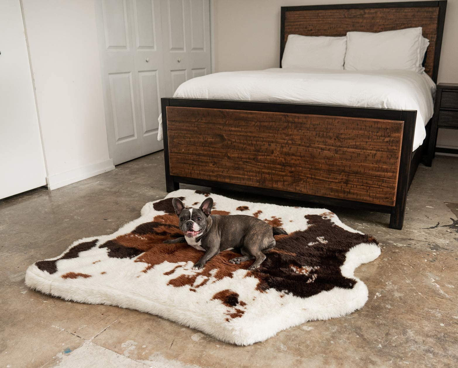 PAW BRANDS PupRug Animal Print Memory Foam Dog Bed