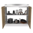 thumbnail image 4 of TUHOME Napoles Utility Sink - White/Light Oak  Engineered Wood, 4 of 8
