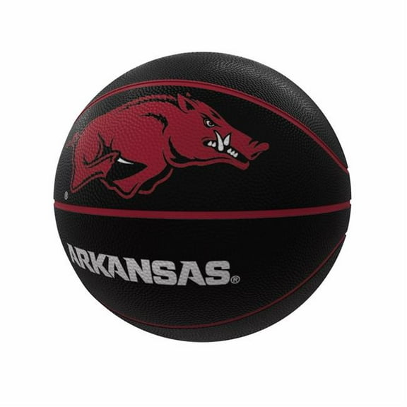 Logo Brands 108-91FR-1 Arkansas Mascot Official-Size Rubber Basketball