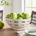 thumbnail image 3 of Better Homes & Gardens Ivory Woven Ceramic Decorative Bowl, 11 in, 3 of 6