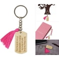 thumbnail image 4 of Inkdotpot Key Chain For Godmother Engraved Wooden Key Holder Housewarming Gift, 4 of 5