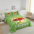 thumbnail image 3 of Erosebridal Funny Frog Comforter Sets King Size, Cartoon Animal Comforters & Duvets, Red Mushroom Decor, Breathable 3 Pieces, 3 of 7
